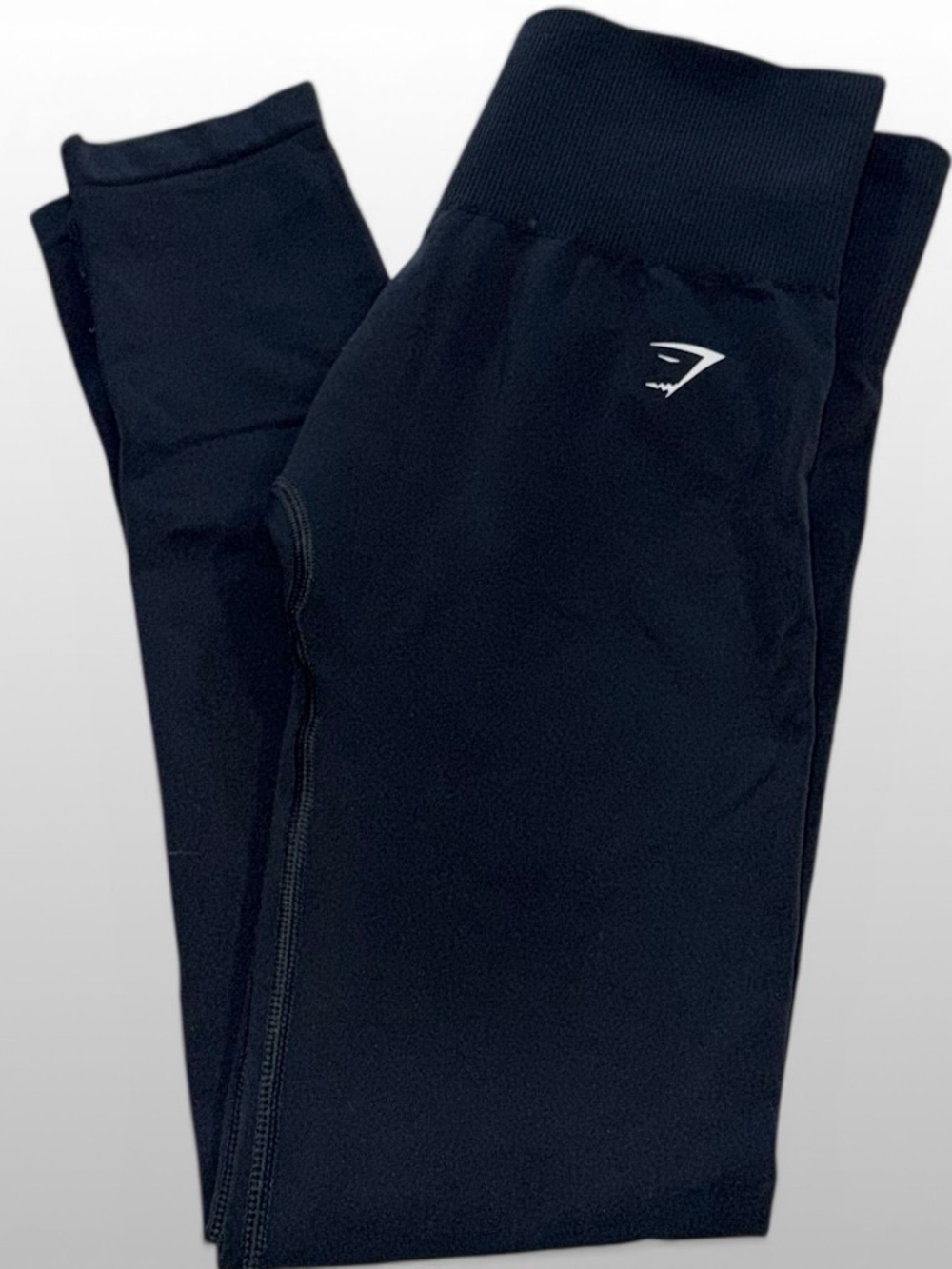 Gymshark Black High Rise Leggings Womens Athletic Workout Compression